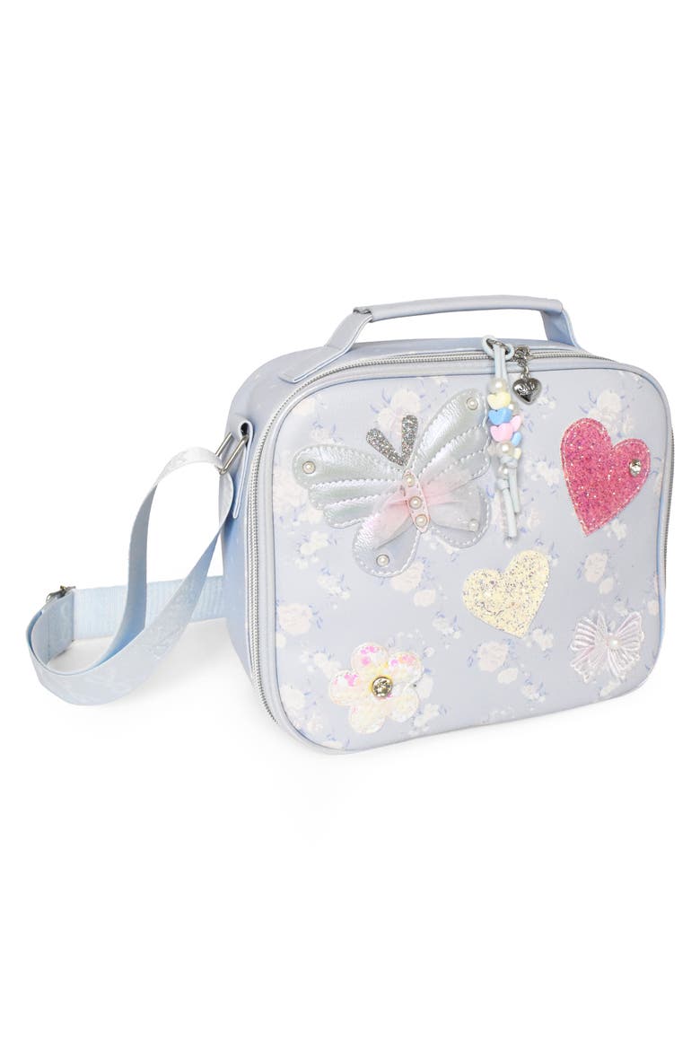 Kids' Butterfly Floral Lunch Bag, Alternate, color, FROST