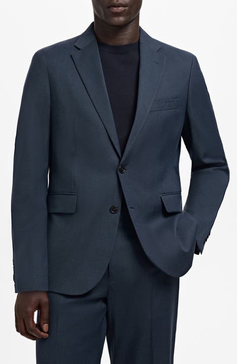 London Regular Fit Navy Blazer