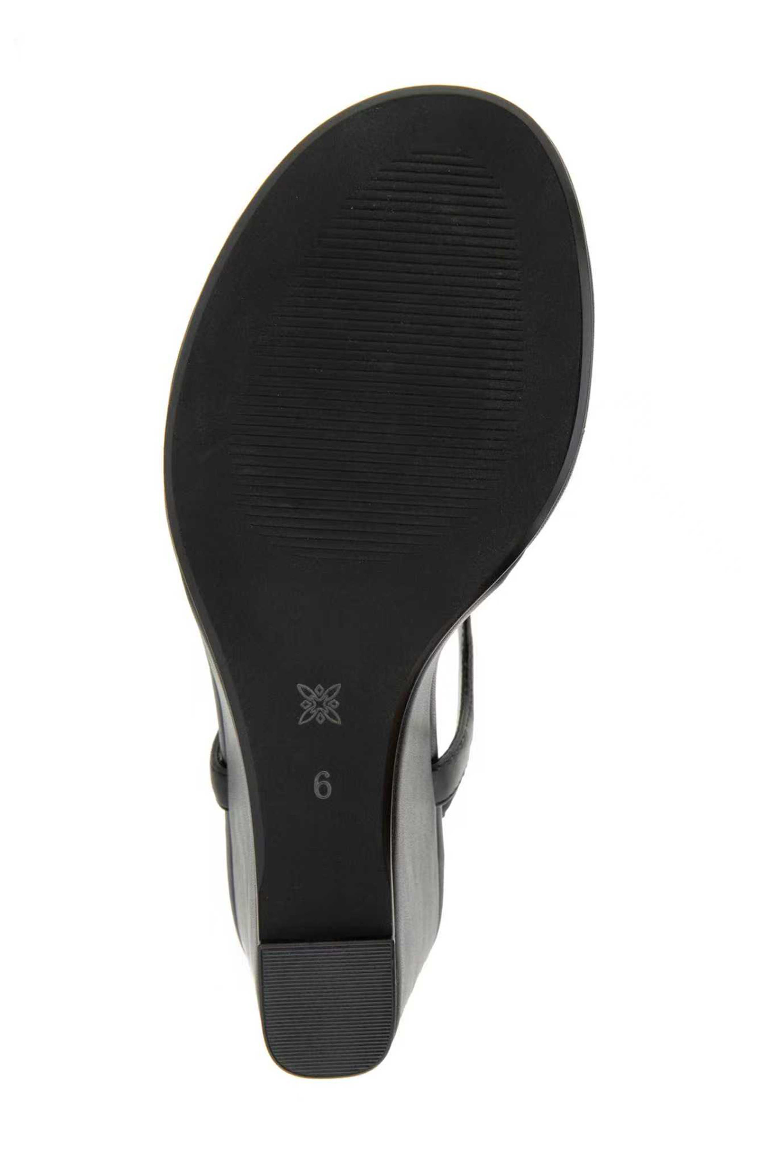 BCBGeneration Serenity Wedge Sandal, Alternate, color, Black