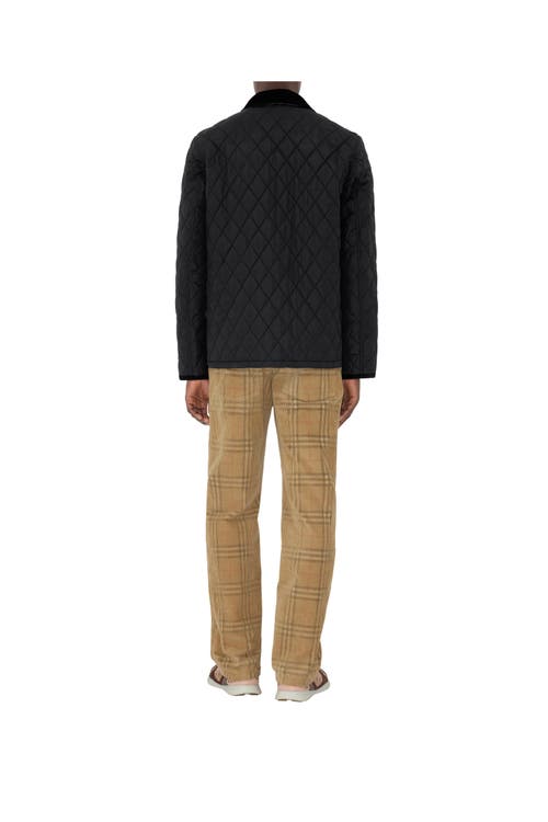 Burberry Haddington Quilted And Padded Jacket In Black