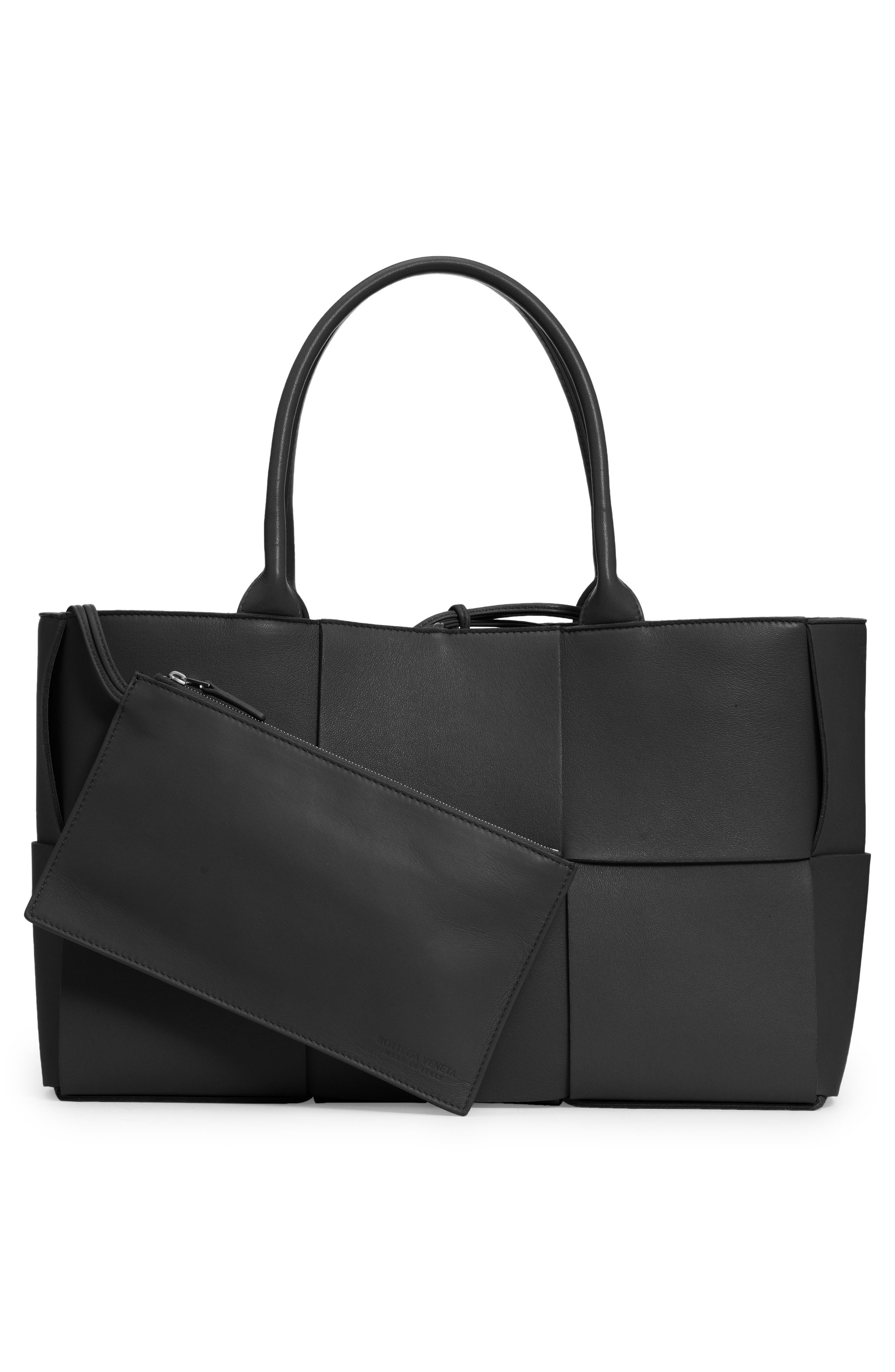 Bottega Veneta Medium Arco Woven Leather Tote, Alternate, color, 