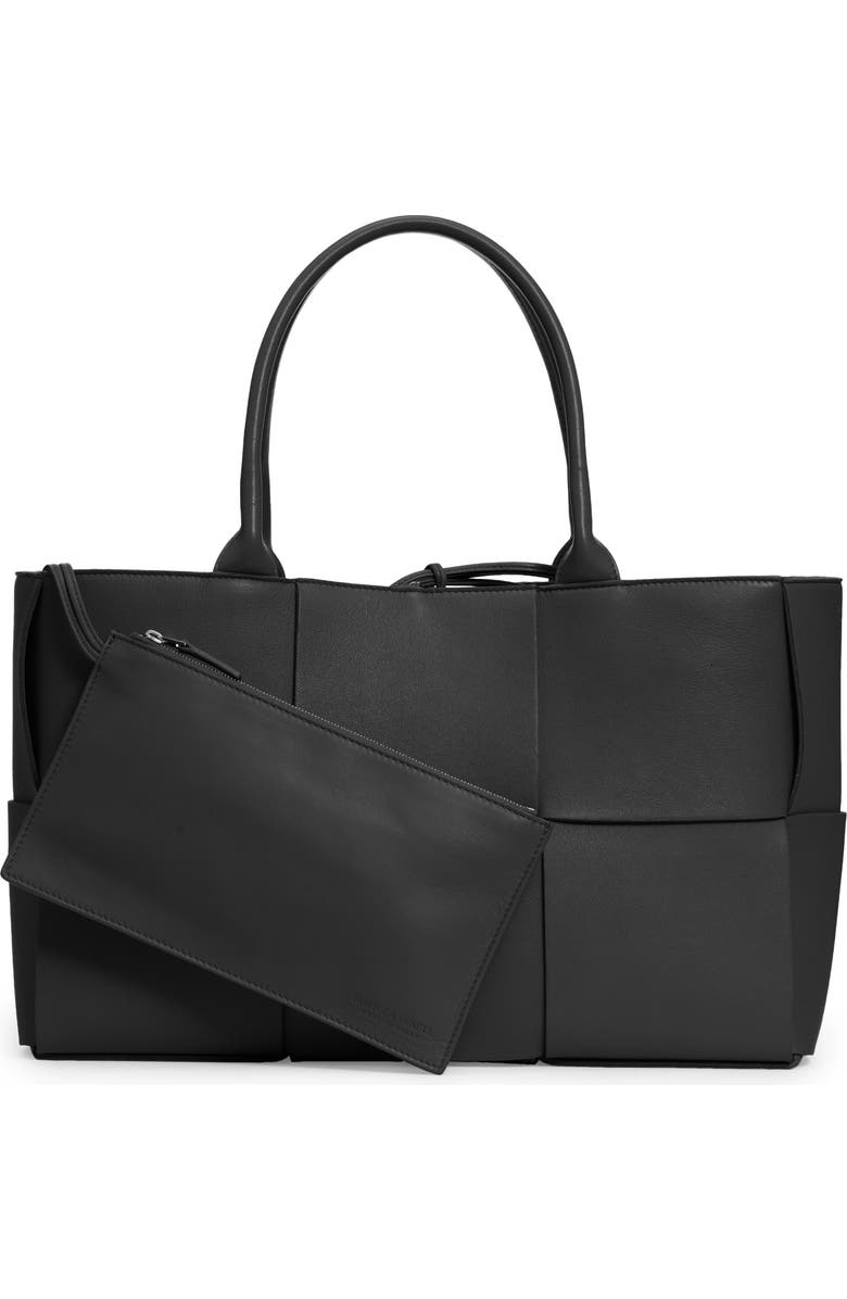 Bottega Veneta Medium Arco Woven Leather Tote, Alternate, color,