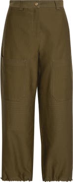 Max Mara Dorni Stretch Cotton Twill Utility Pants