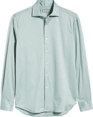 Canali Regular Fit Cotton Jersey Dress Shirt