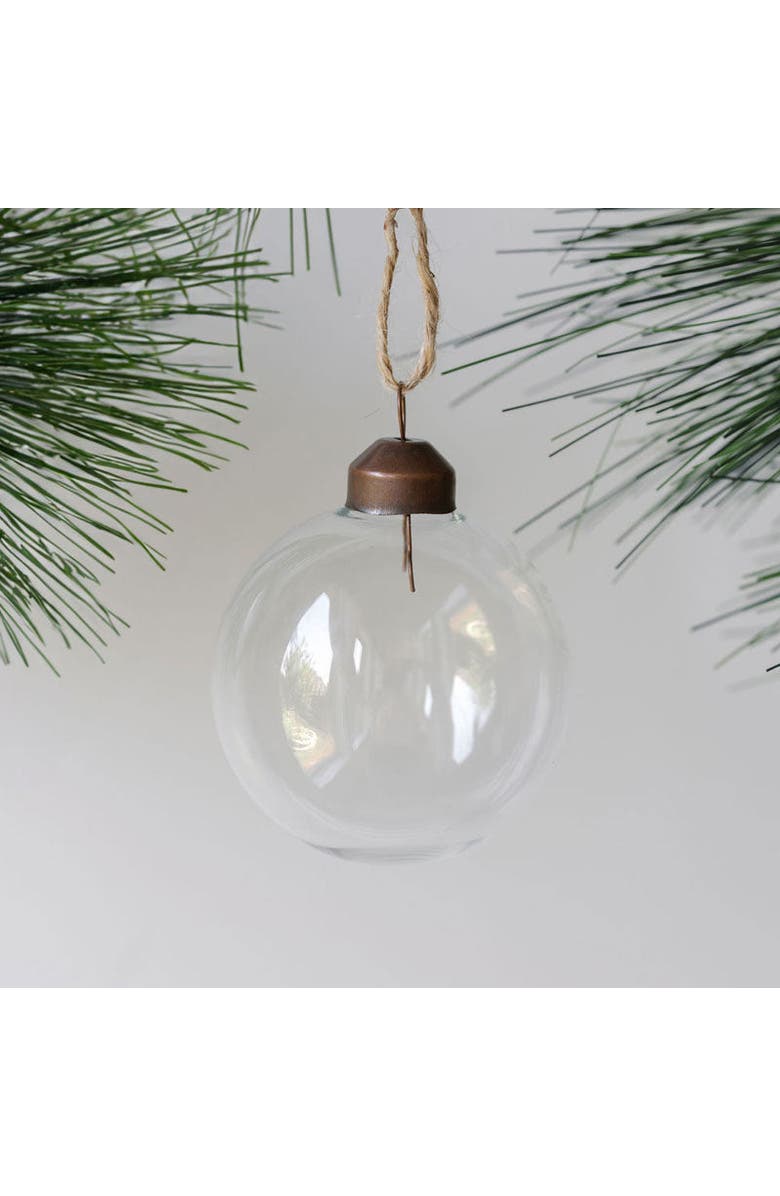 CG Hunter 2.25" Clear Glass Ornament, Main, color, Clear