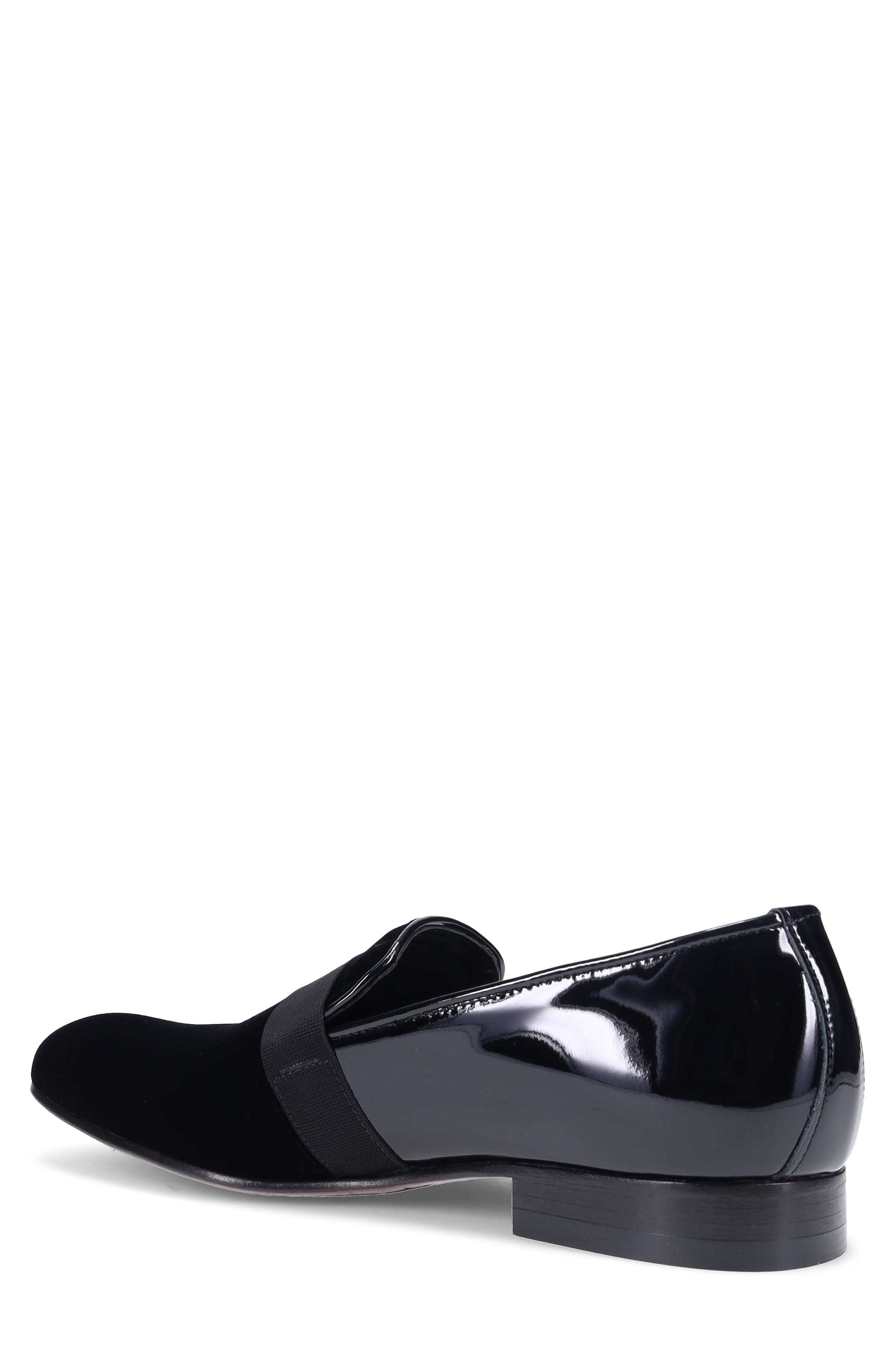 Baylor Smoking Loafer, Alternate, color, BLACK/ BLACK