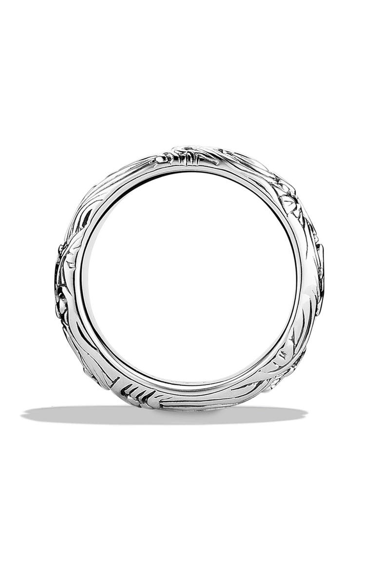 'Waves' Wide Band Ring, Alternate, color, SILVER
