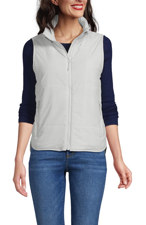 Lands' End Wanderfree Insulated Vest In Light Mist