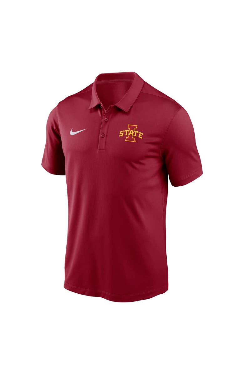 Nike Men's Nike Cardinal Iowa State Cyclones Victory Solid Performance Polo, Alternate, color, Cardinal