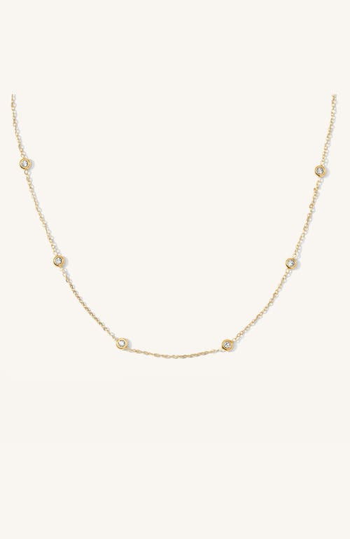 Beads by Tara Anna Bezel Necklace in Gold at Nordstrom