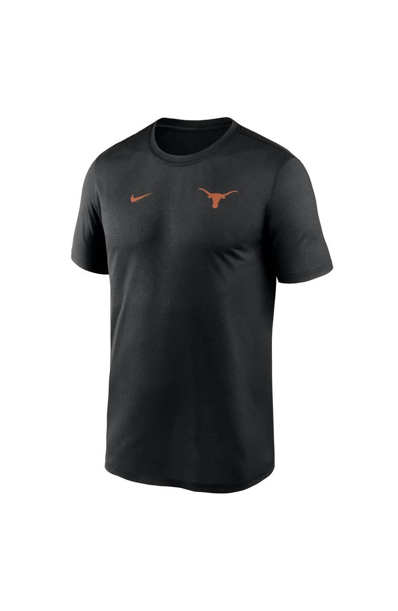 Nike Men's Nike Black Texas Longhorns 2025 Sideline Small Logo Legend Dri-FIT T-Shirt, Alternate, color, Black
