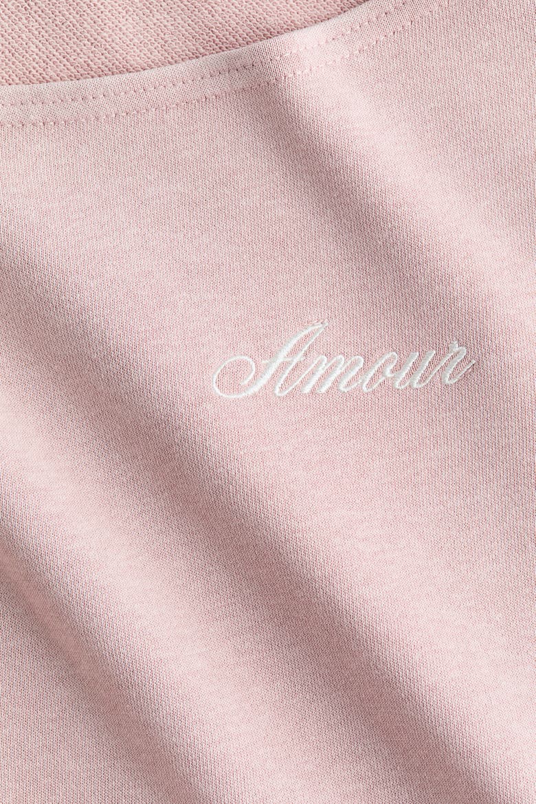 Oversized Off-the-shoulder Top, Alternate, color, Light dusty pink/Amour