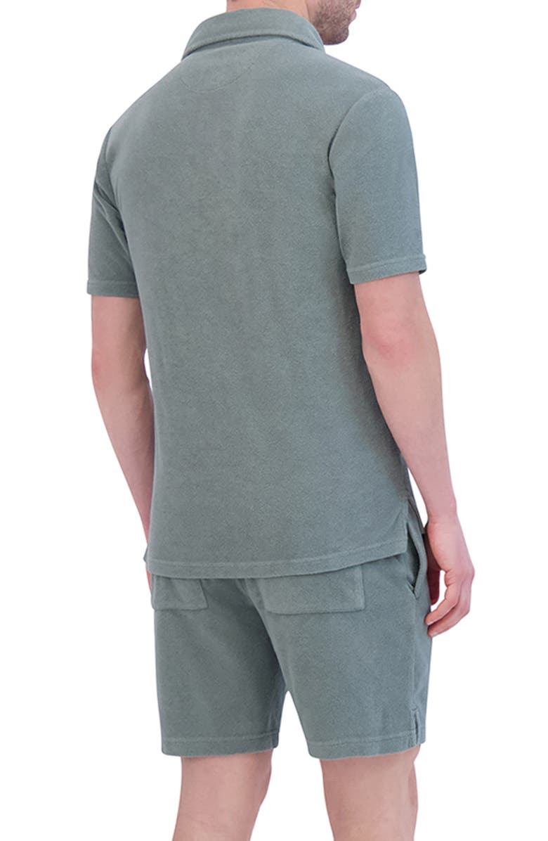 Goodlife Terry Cloth Polo, Alternate, color, Laurel