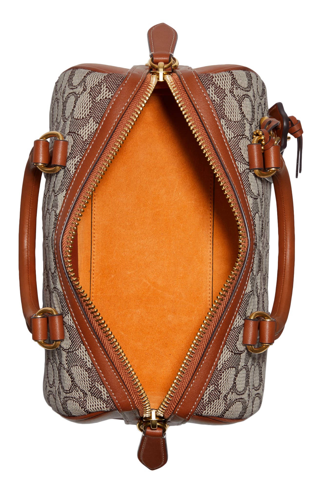 COACH Ruby Signature Jacquard Satchel, Alternate, color, 