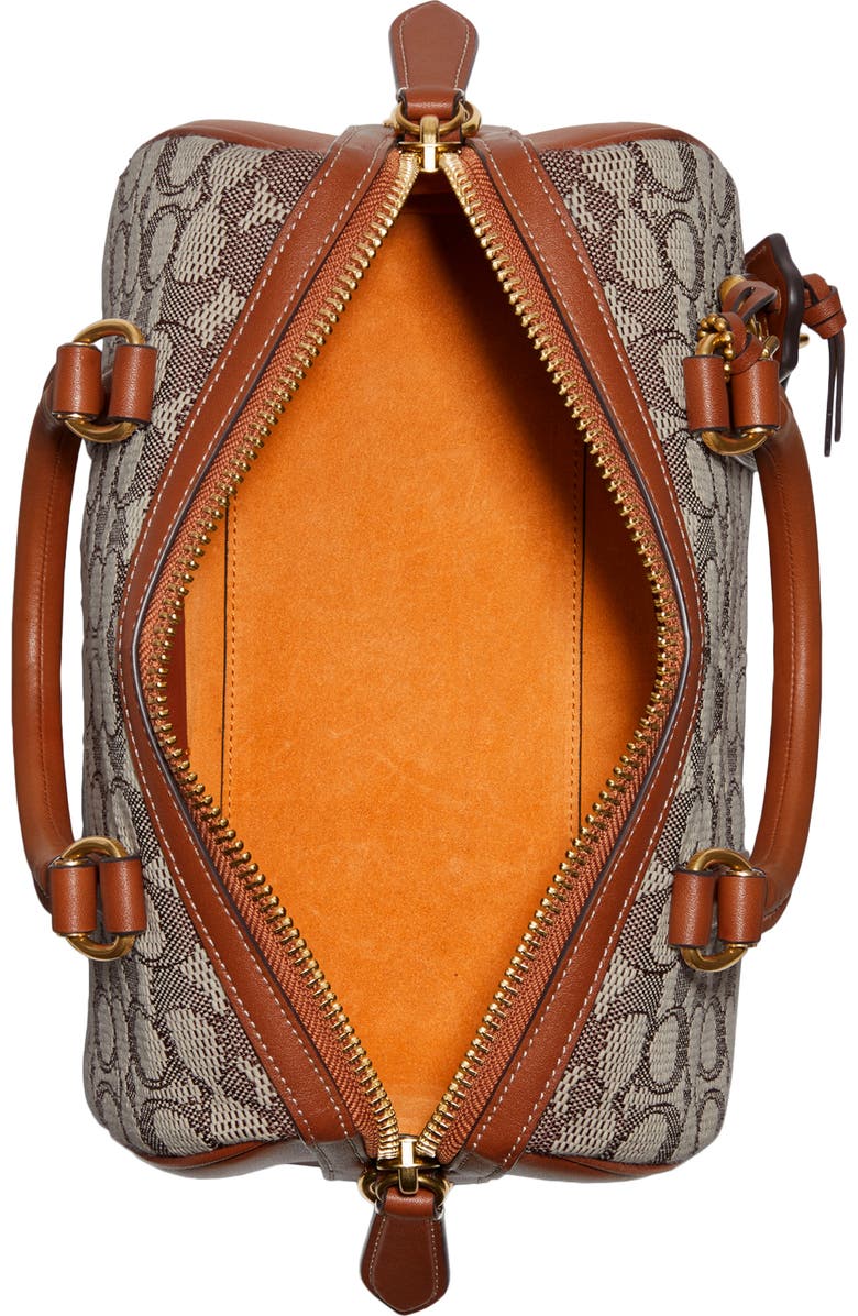 COACH Ruby Signature Jacquard Satchel, Alternate, color,