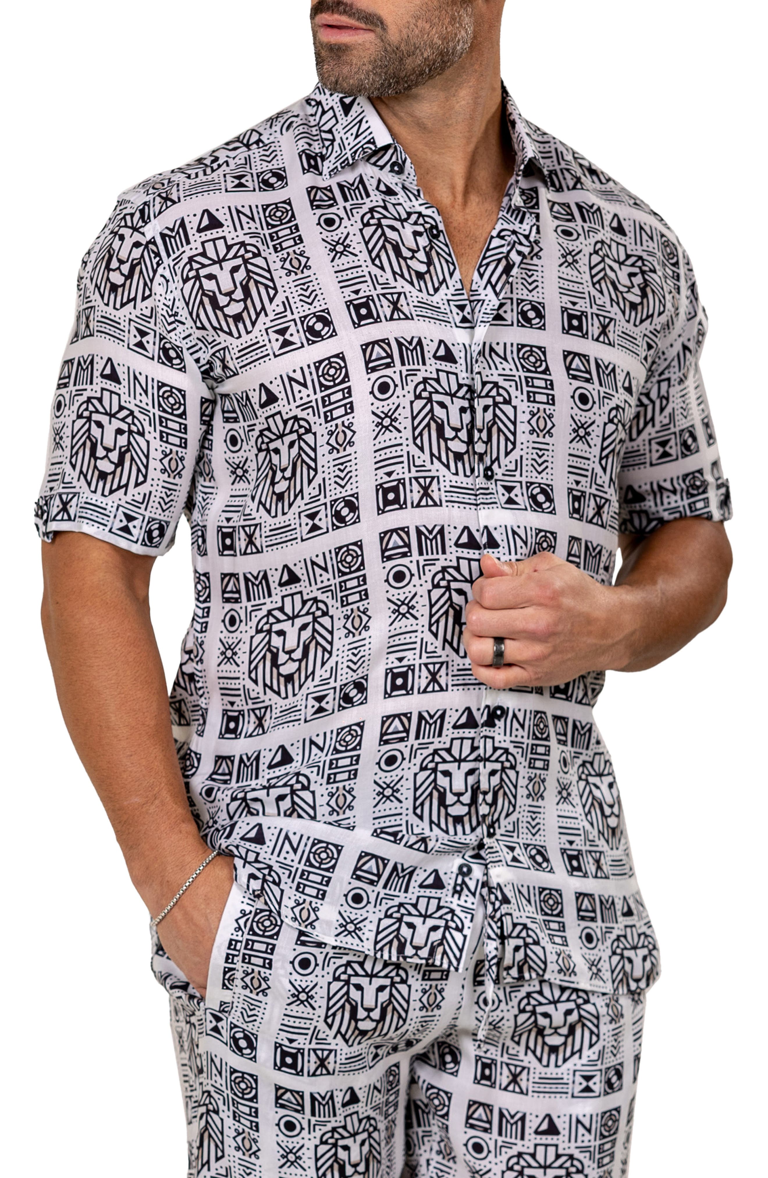 Galileo Marthy Short Sleeve Button-Up Shirt - image 2