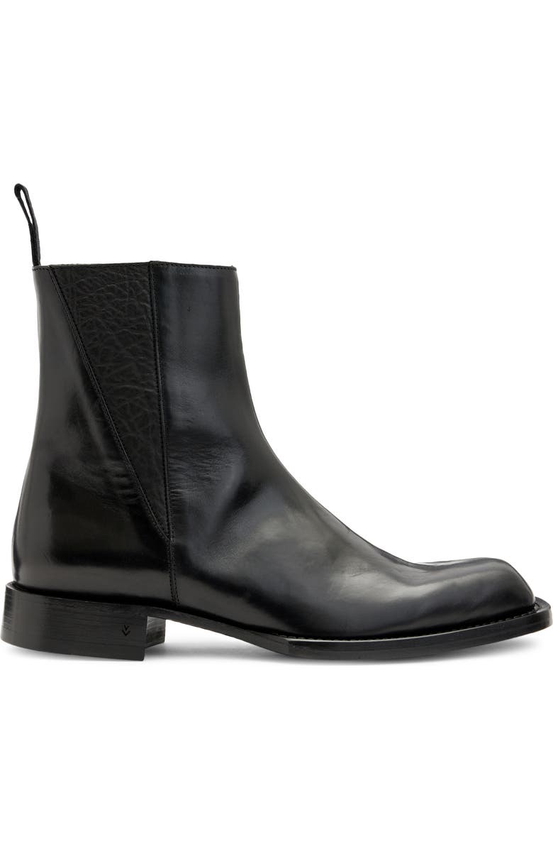 John Varvatos Geo Zip Boot, Alternate, color, Black