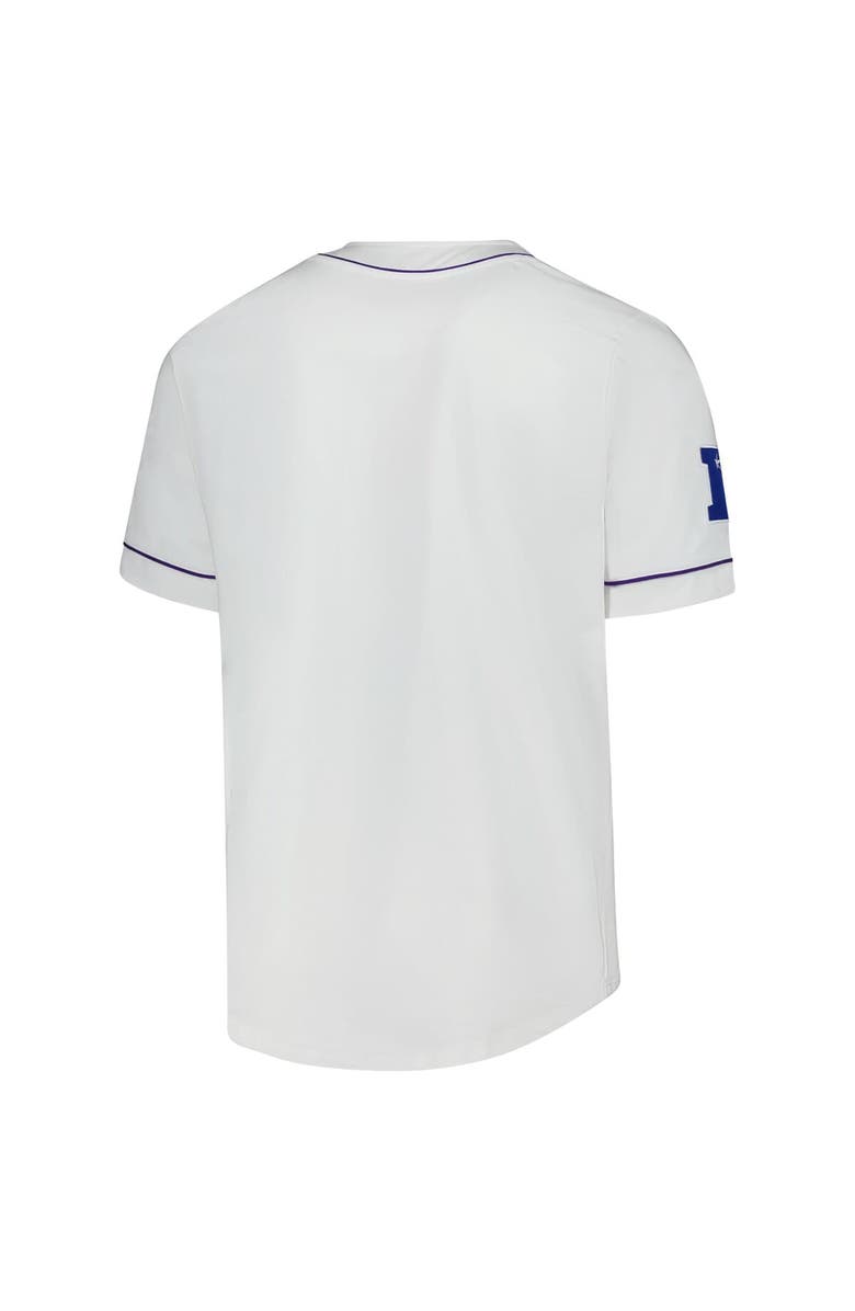 STARTER Men's Starter  White Minnesota Vikings Relay Full-Button Baseball Jersey, Alternate, color, White
