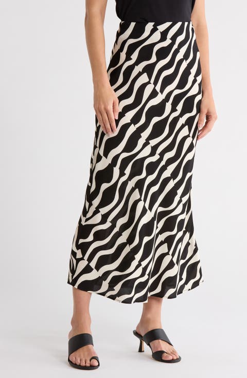 Bias-Cut Maxi Skirt