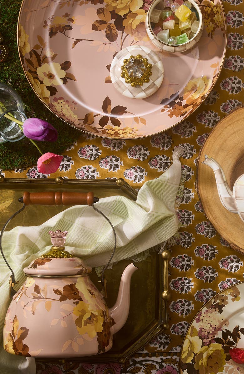 MACKENZIE CHILDS Wild Rose Mauve Abundant Bowl, Alternate, color, Mauve