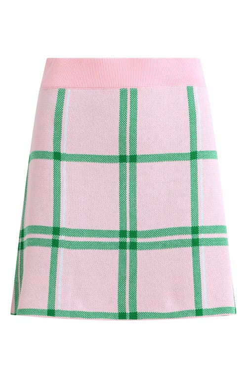 Shop Favorite Daughter The Annabel Knit Miniskirt In Wisteria Plaid
