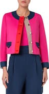 Akris punto Boxy Cotton Gabardine Jacket