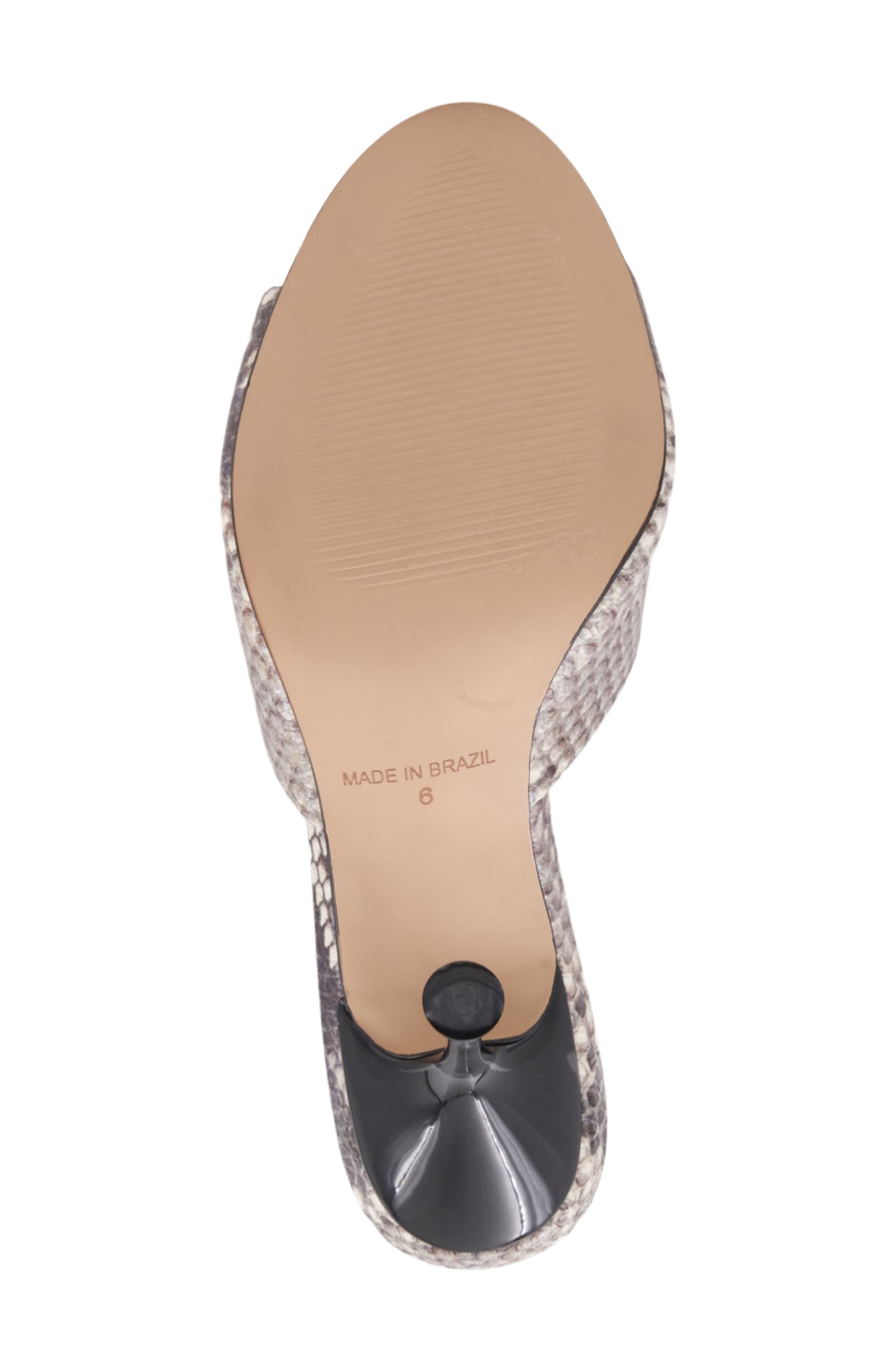 x Bre Tiesi Eve Slide Sandal, Alternate, color, PYTHON LEATHER