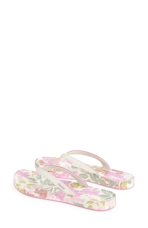 Olukai Uiki Water Resistant Flip Flop In White