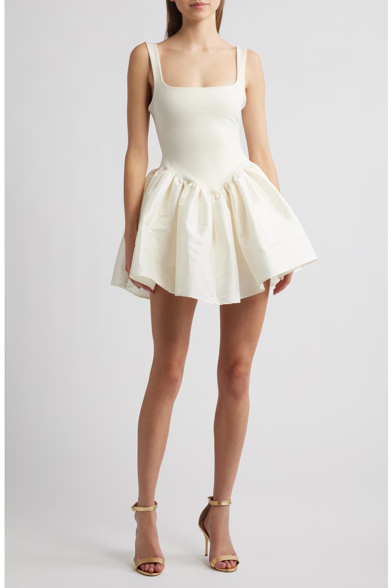 Elsa Flare Minidress, Main, color, CREAM