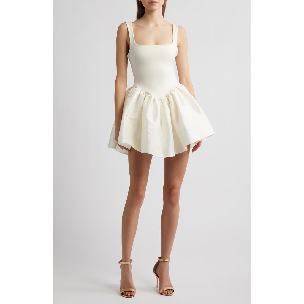 Delfi Collective Elsa Flare Minidress In Cream
