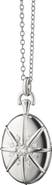 Monica Rich Kosann Starburst Four Image Locket Necklace