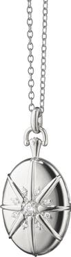 Monica Rich Kosann Starburst Four Image Locket Necklace