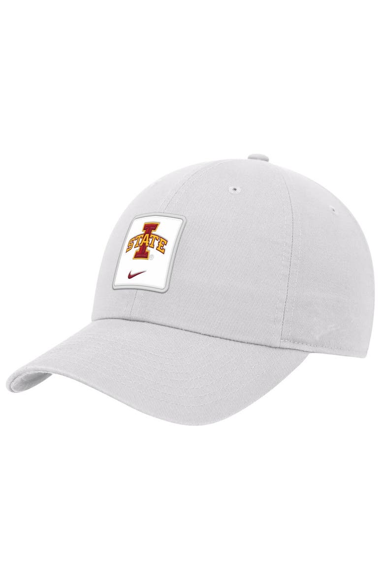 Men's Nike White Iowa State Cyclones 2026 On-Field Club Adjustable Hat, Main, color, White