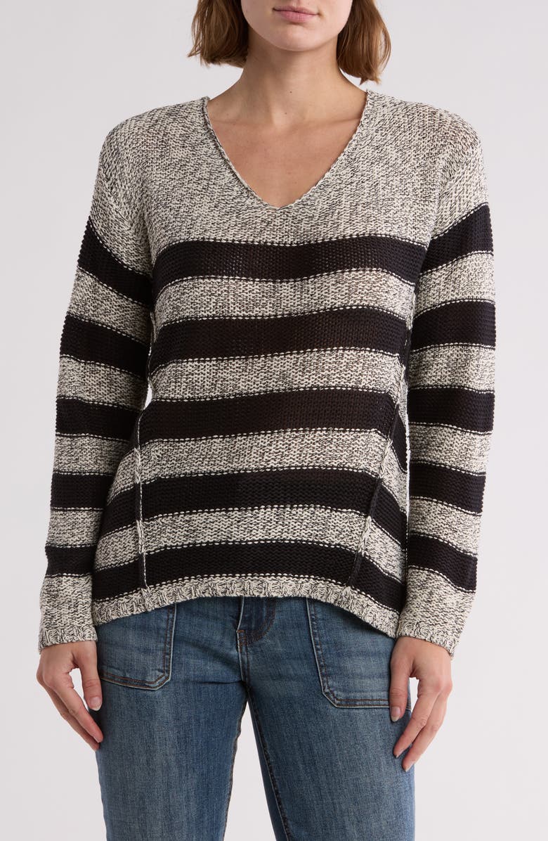 RDI V-Neck Elbow Patch Tunic Sweater, Main, color,