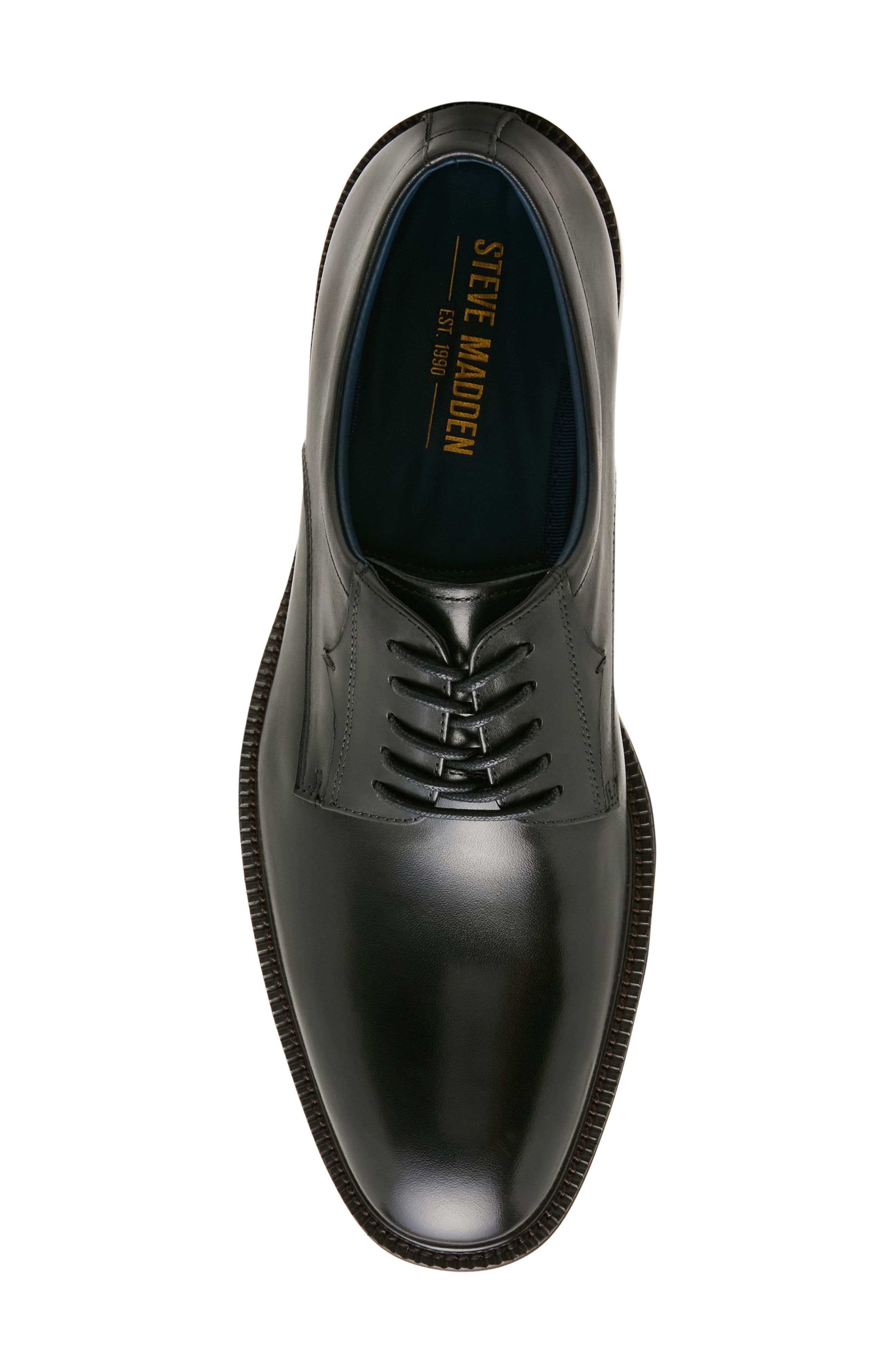 Buckner Leather Plain Toe Derby, Alternate, color, BLACK