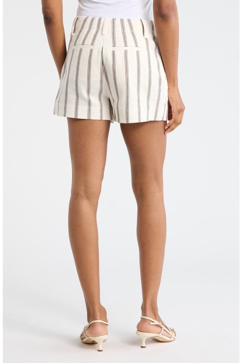 Mac Linen Blend Shorts, Alternate, color, CREAM STRIPE
