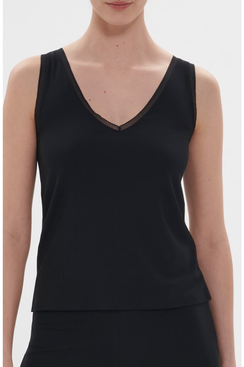 Aurore Pajama Top, Main, color, BLACK