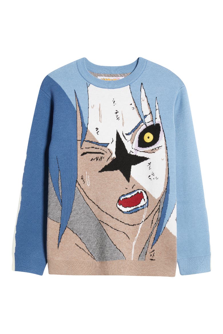 Sasuke Cursemark Graphic Crewneck Sweatshirt, Alternate, color, BLUE