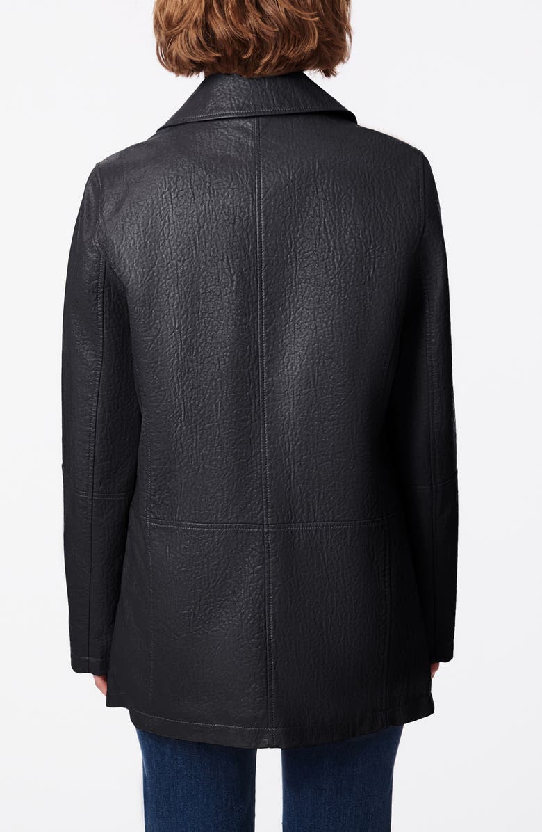 BERNIE Double Breasted Faux Leather Blazer, Alternate, color, 