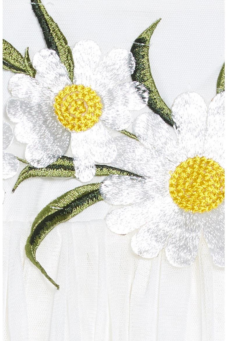 Daisy Tulle Dress, Alternate, color, WHITE