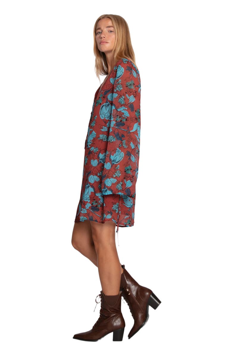 Belle & Bloom Star Eyes Mini Dress, Alternate, color, Burgundy