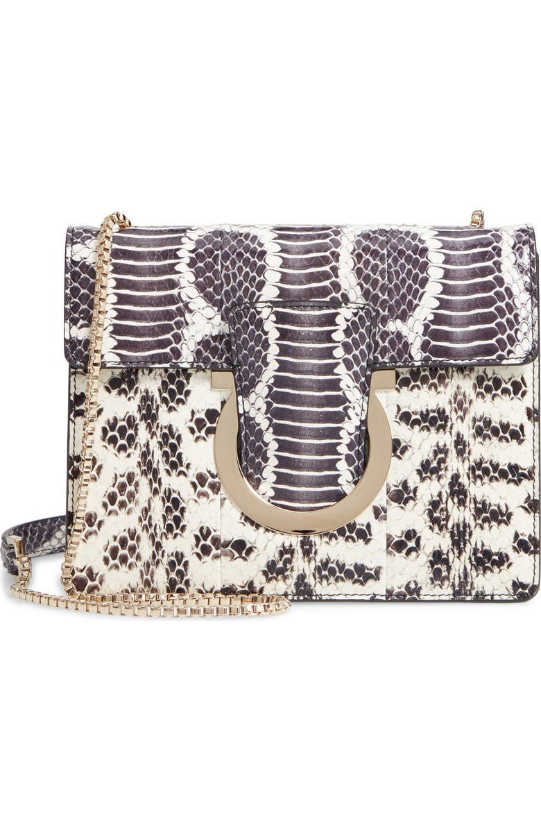 FERRAGAMO Salvatore Ferragamo Small Thalia Leather Shoulder Bag, Main, color,