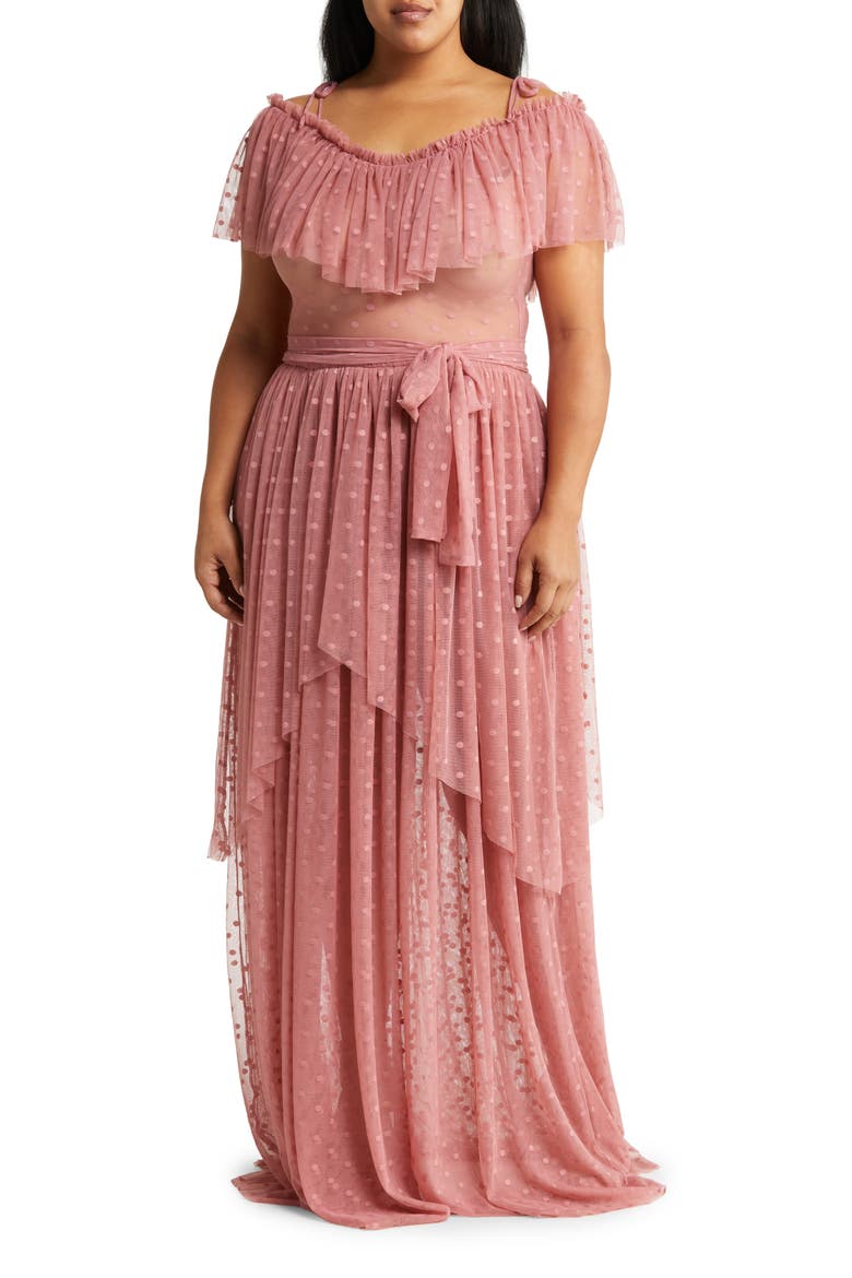 Enchanted Maxi Dress, Main, color, MAUVE