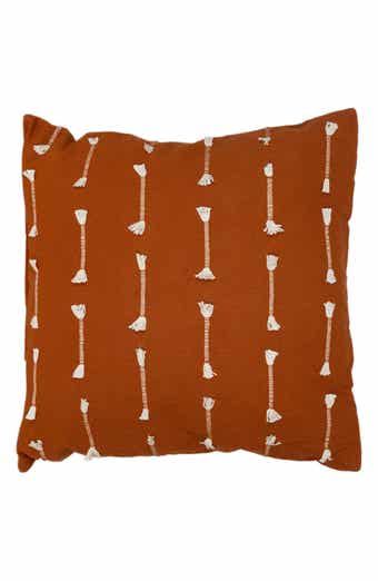 PARKLAND COLLECTION Fringe Accent Cotton Pillow