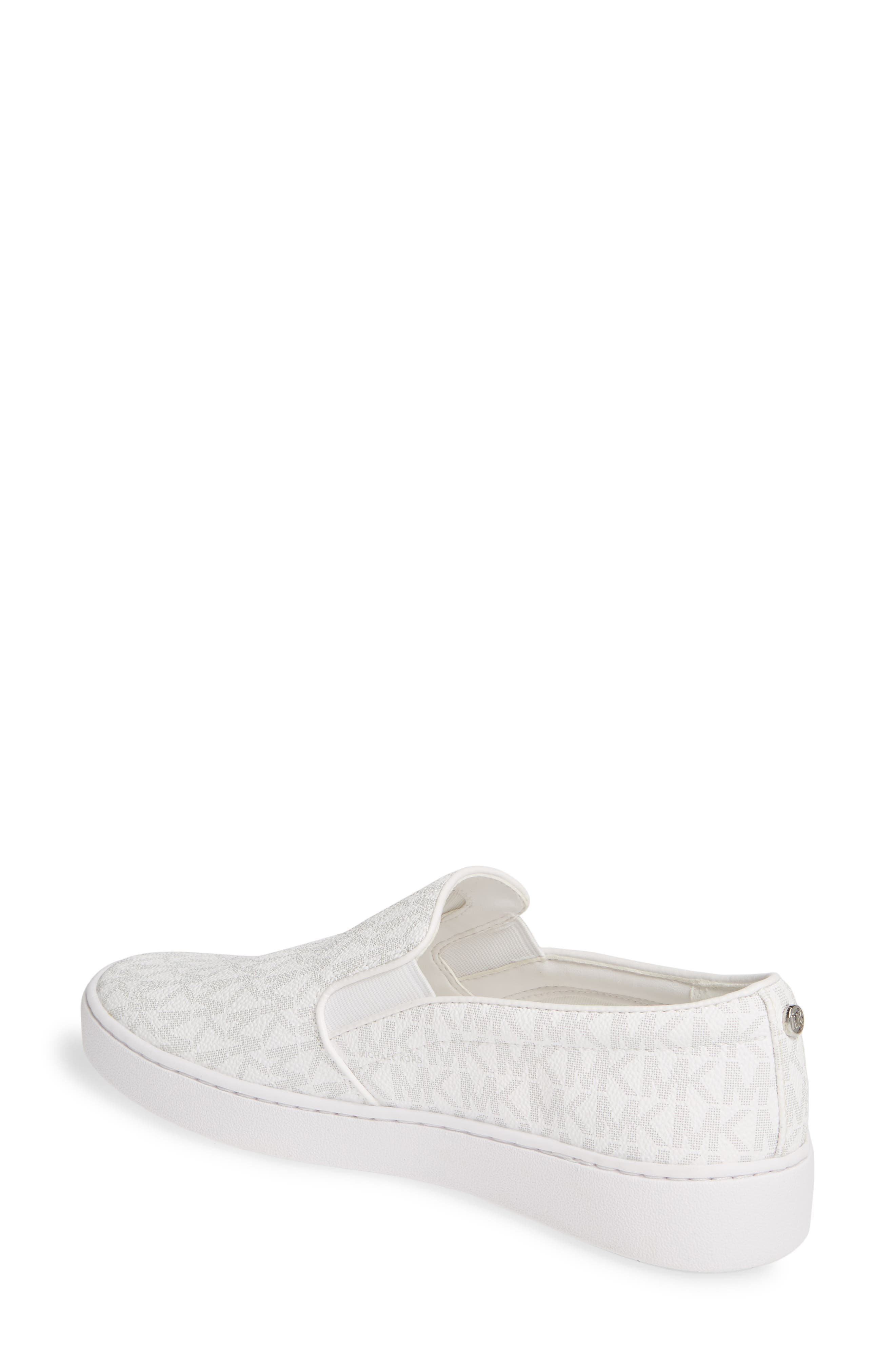 Keaton Slip-On Sneaker, Alternate, color, BRIGHT WHITE FABRIC