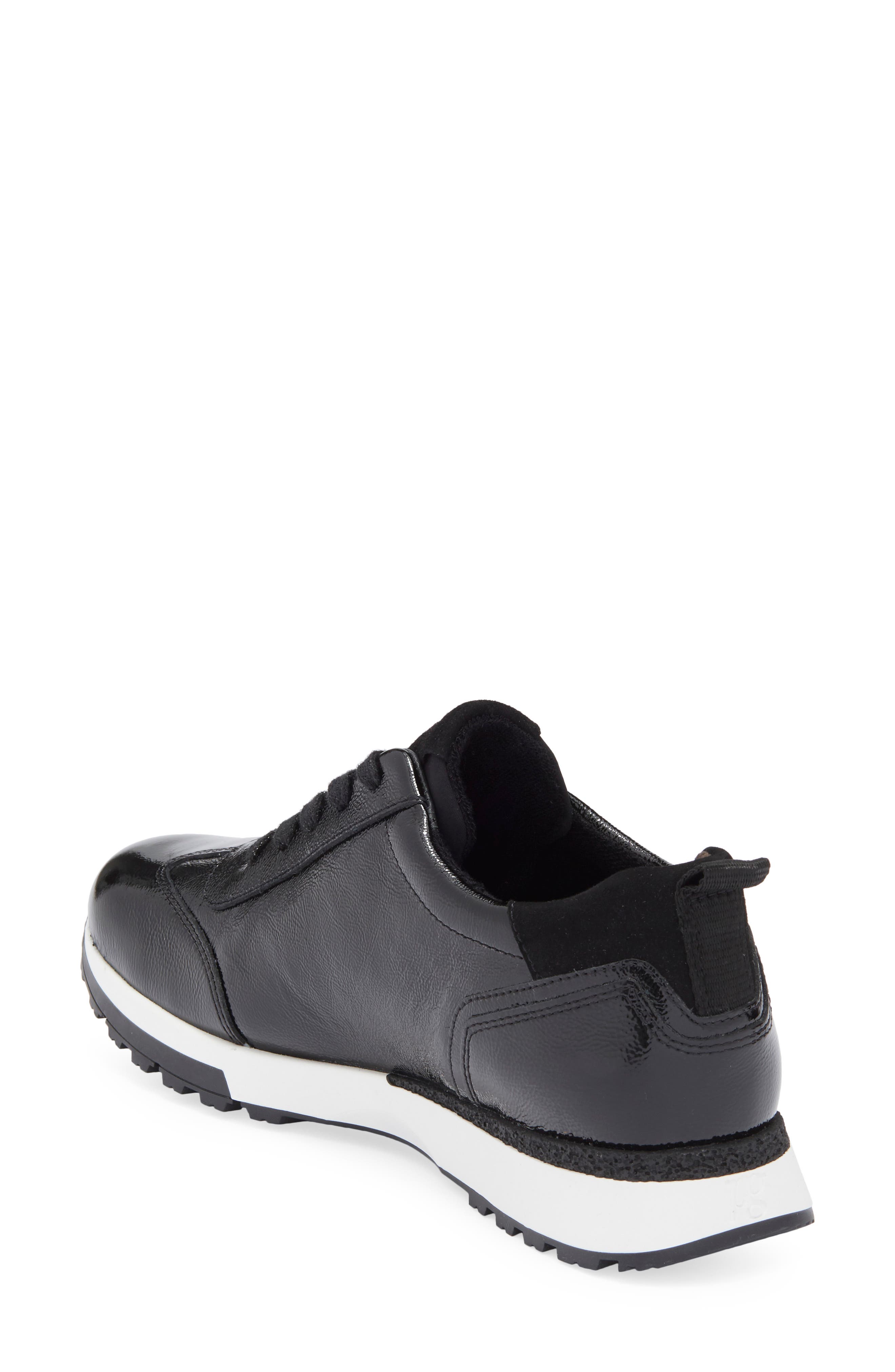Paul Green Carrie Sneaker, Alternate, color, Black Crinkled Patent Combo