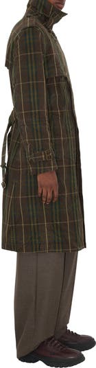 Burberry Long Check Cotton Trench Coat | Nordstrom