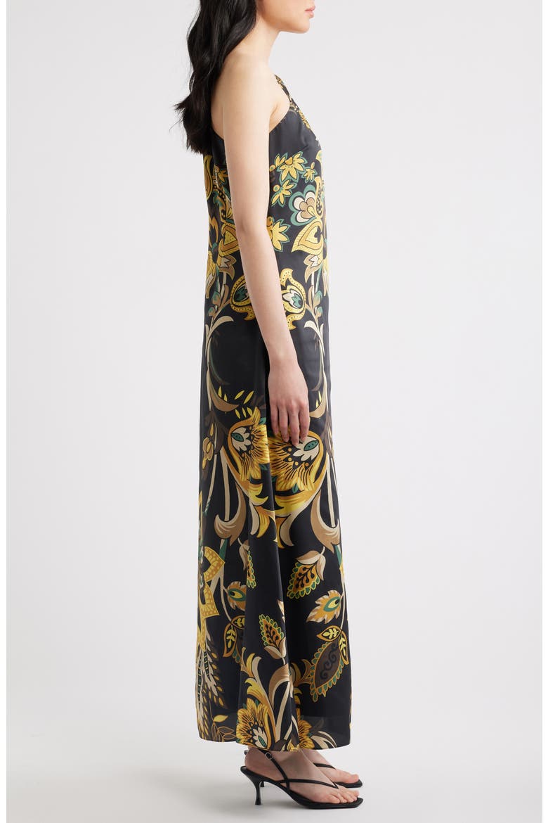 The Addison One-Shoulder Maxi Dress, Alternate, color, SUNRAY FLORAL PRINT