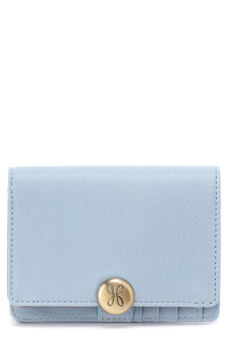 Small Hutton Leather Bifold Wallet, Main, color, DUSTED SKY