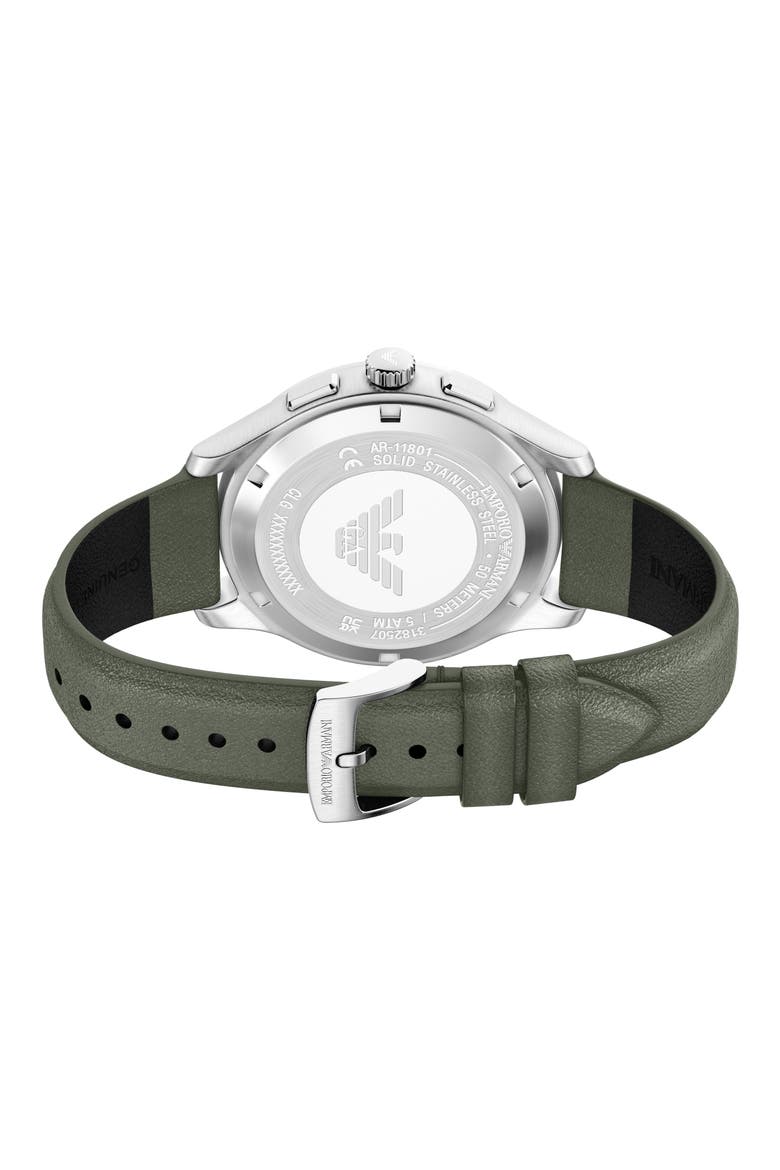 Cushion Case Bracelet Chronograph Watch, 40mm, Alternate, color, GREEN